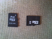 Недорогие флеш карты для телефона Микро СД Micro SD на 2 гб и 64 мб
